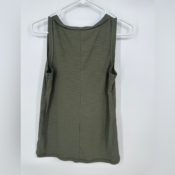 Green Ribbed Tank - Picture 3 of 3